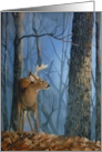 Deer with Trees and a Blue Sky Happy Birthday card