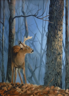 Deer with Trees and...