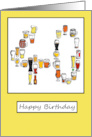 for Man on 40th Birthday Beer card