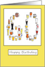 for Man on 60th Birthday Beer card