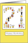 for Man on 21st Birthday Beer card