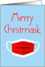 Merry Christmask Face Mask Coronavirus Covid Christmas card