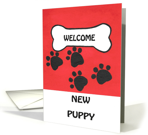 Welcome New Puppy to the Family card (1658616)