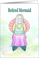Retired Mermaid Happy Retirement card