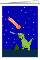 Funny T Rex Christmas Dino’s Holiday Chrismapocalypse card
