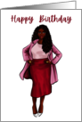 Happy Birthday to a Beautiful Successful and Gorgeous Black Woman! card