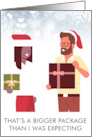 Interracial Couple Christmas Card
