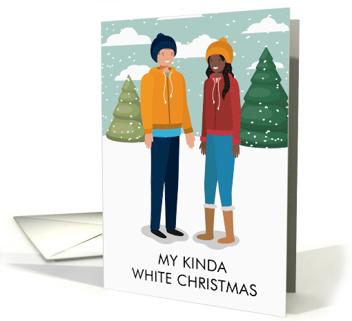 Interracial Couple Christmas card (1660486)