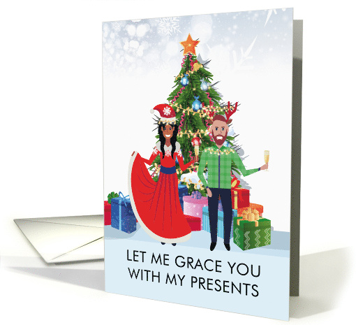 Interracial Couple Christmas card (1660488)