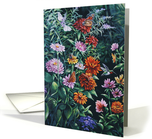 Butterfly Flower Garden Original Acrylic Painting Blank... (1662720)
