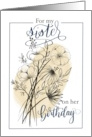 Sister Birthday card