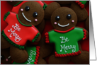 Merry Christmas Gingerbread Holiday Cookies card