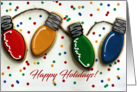 Happy Holidays Bright Lights Cookies card