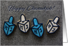 Chanukah Dreidel Cookies card