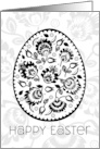 Colour Your Own Pysanka Easter Egg card