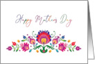 Happy Mothers Day Unique Folklore Arrangement card