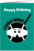 Happy Birthday Tennis Ninja card
