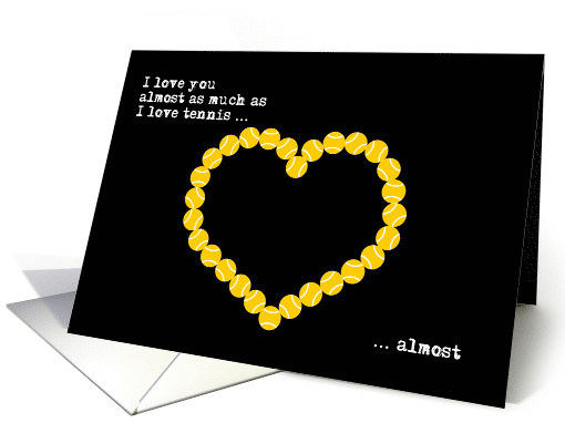 Cheeky Tennis Happy Valentines Day card (1669902)