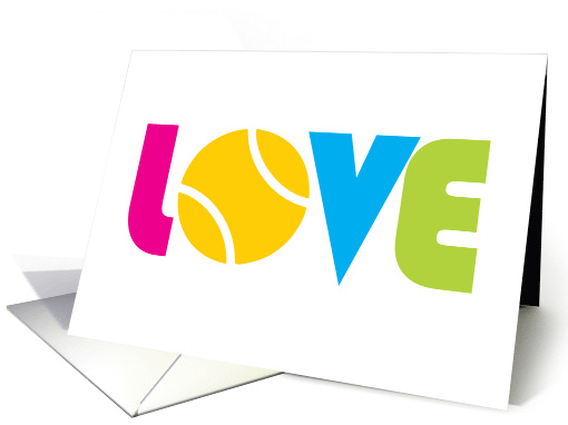 Sweet Valentine's Day Tennis Love card (1670412)