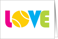 Sweet Valentine’s Day Tennis Love card