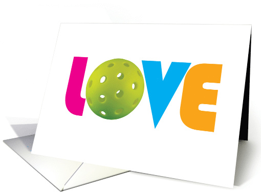 Sweet Valentine's Day Pickleball Love card (1670416)