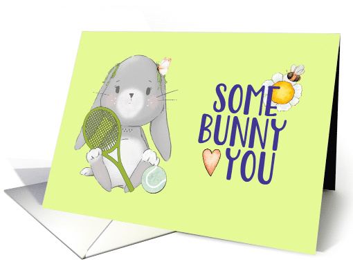 Some Bunny Loves You Valentine's Day Green card (1670740)