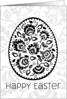 Colour Your Own Pysanka Easter Egg card