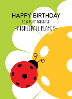 For Pickleball...