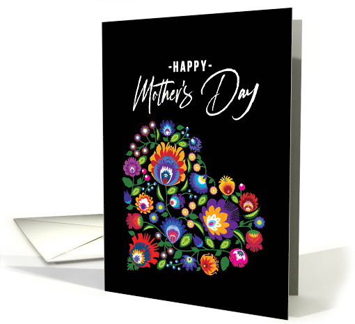 For Mother Unique Heart Shaped Folklore Arrangement card (1676214)