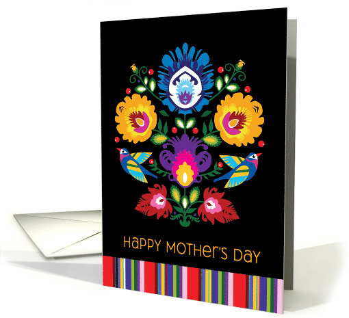 For Mother Unique Folklore Arrangement Black card (1676382)