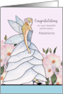 Congratulations on Performance Fairy Princess Watercolor Illustration card