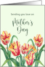 General Mother’s Day Watercolor Yellow Tulips Flower Painting card