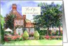 Thank You for The Weekend The Manor House York Watercolor Painting card