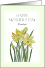 For Penelope on Mother’s Day Custom Watercolor Daffodils Painting card