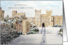 From All of Us on Christmas Windsor Castle England Winter Painting card