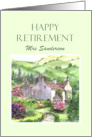 Mrs Sanderson on Retirement Rydal Mount Garden England Painting card