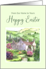 From Our Home to Yours on Easter Rydal Mount Garden England Painting card