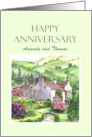 For Amanda and Thomas on Anniversary Rydal Mount Garden England card
