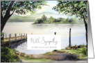 Sympathy on the Loss of Brother Derwentwater Lake District England card