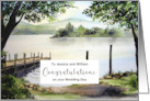 To Jessica and William on Wedding Custom Derwentwater Lake District card