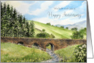 From Both of Us on Wedding Anniversary Scawgill Bridge Cumbria England card
