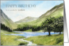 For Godson on Birthday Custom Lake Buttermere Cumbria England card