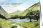 For Doctor on Birthday Lake Buttermere Cumbria England Landscape card