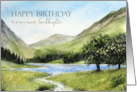 For Granddaughter on Birthday Lake Buttermere Cumbria England card