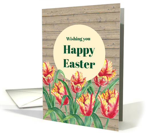 General Easter Yellow Parrot Tulips Watercolor Floral... (1672688)