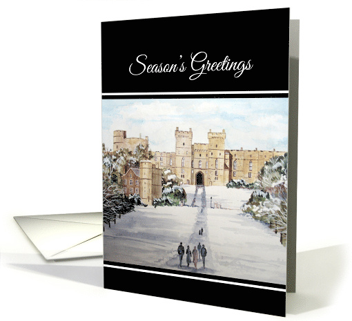 General Season's Greeting Winter at Windsor Castle England card