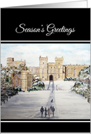 General Season’s Greeting Winter at Windsor Castle England card