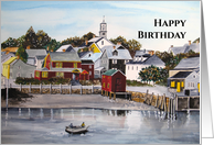 General Birthday Fine Art Portsmouth Harbor New Hampshire Painting card