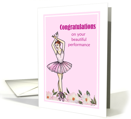 Congratulations on Performance Ballerina with Pink Dress... (1693038)