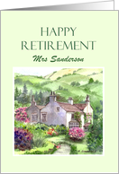 Mrs Sanderson on Retirement Rydal Mount Garden England Painting card